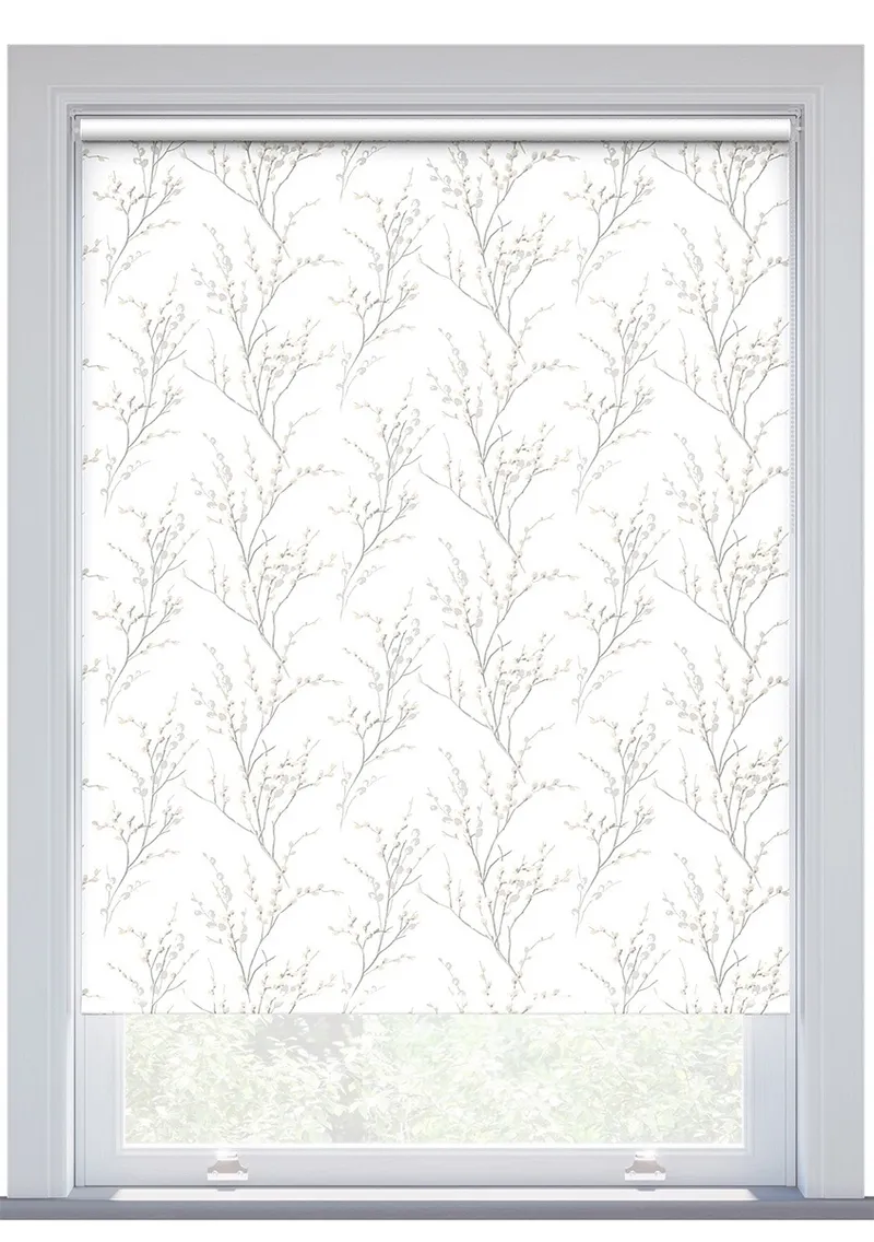 Laura Ashley Pussy Willow Dove Grey Roller Blind