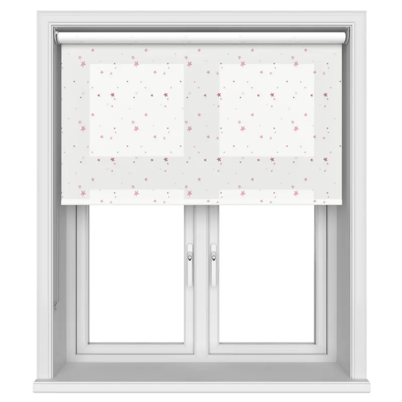 Laura Ashley Painterly Stars Pink Blinds Uk