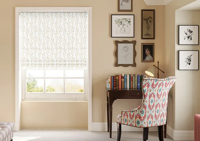 Boughton Faux Silk Ruby - Roman Blind