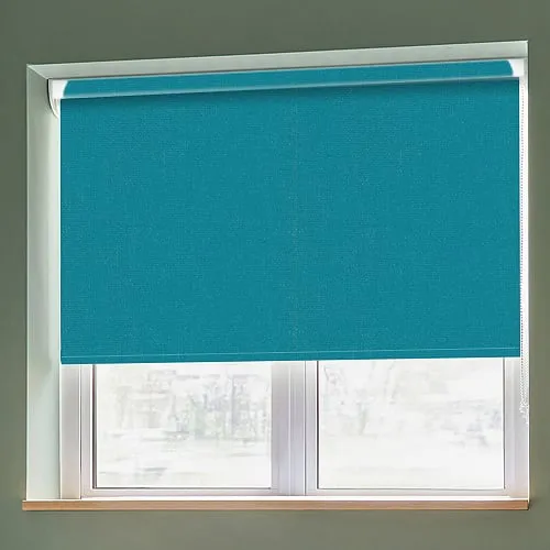 Polaris Teal Grip Fit Roller Blinds