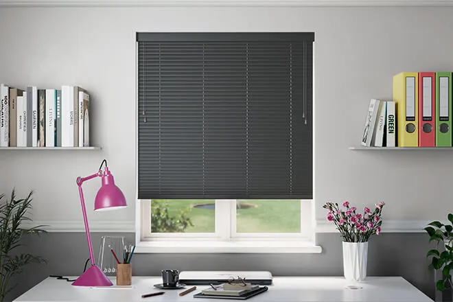 Millennium Matt Black - 50mm Aluminium Venetian Blinds