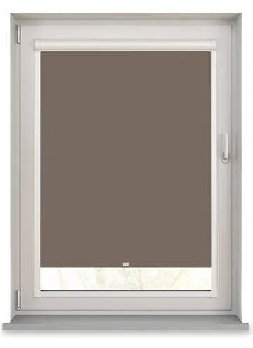 Coffee Blackout Perfect Fit Roller Blind