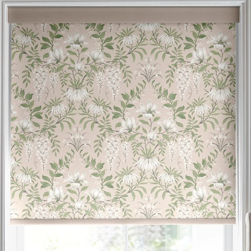 Laura Ashley Parterre Translucent Made To Measure Roller Blind Blush