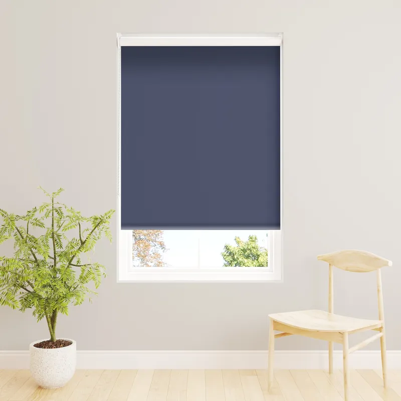 Midnight Blue Blackout Roller Blinds
