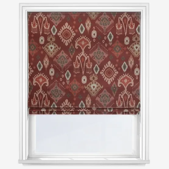 Peru Crimson Roman Blind