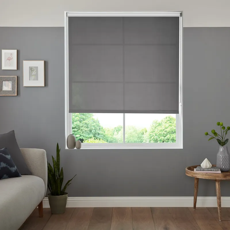 Insta Fit No Drill Freesia Silver Roller Blinds - Fit In 30 Secs