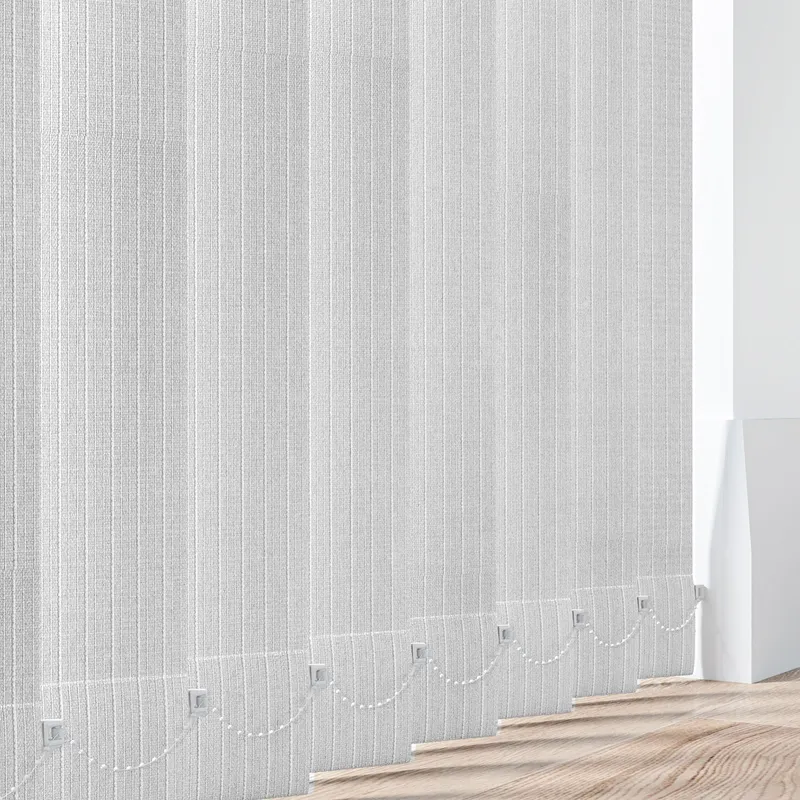 Stripe White Vertical Blind
