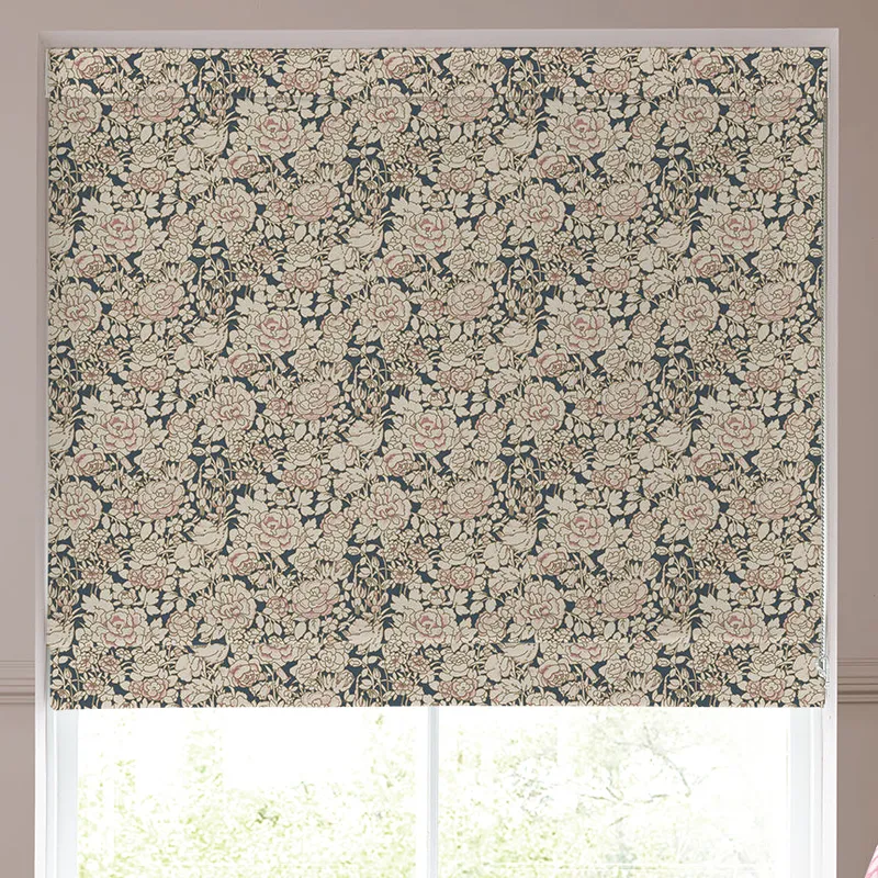 Emily Bond Somerset Rose Made To Measure Roman Blind Blossom Pink