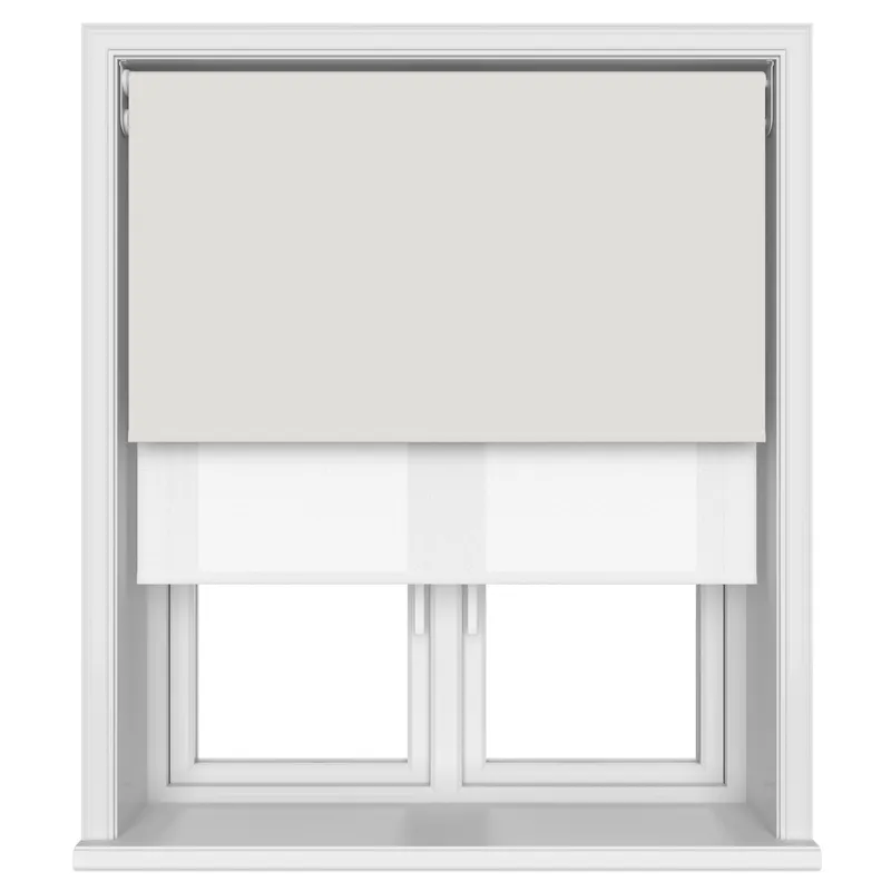 Bella Paper Motorised Double Roller Blind Blinds Uk