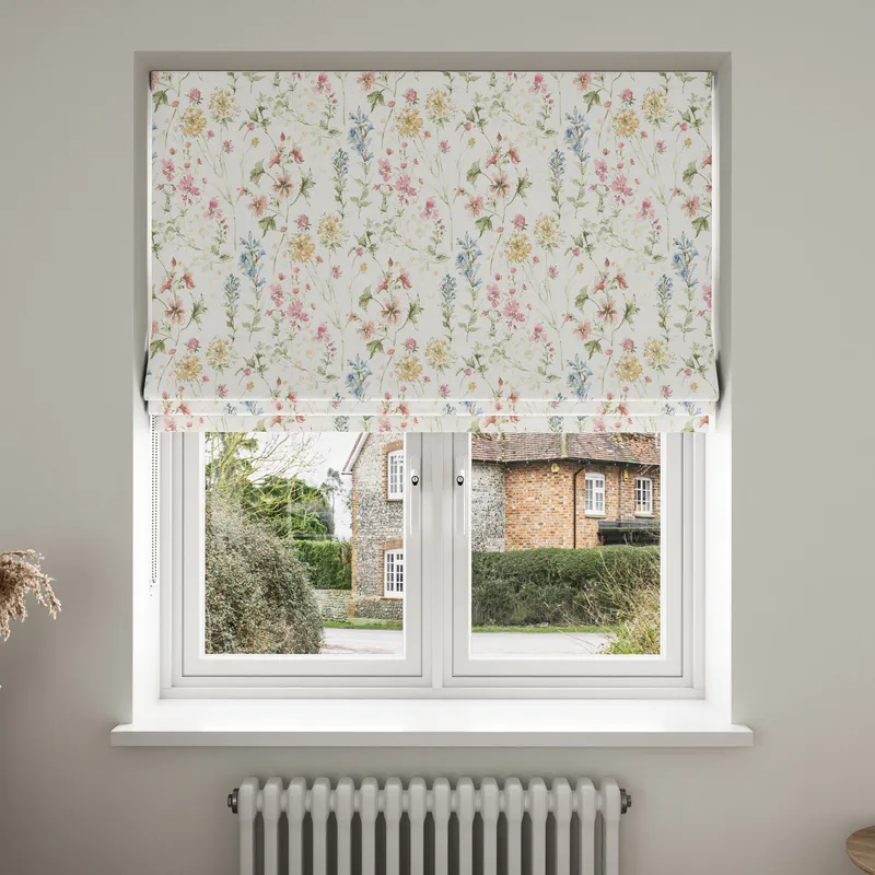 Laura Ashley Wild Meadow Coral Pink Blinds Uk