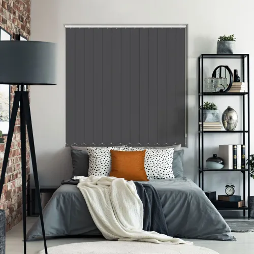 Bedtime Midnight Grey Vertical Blind