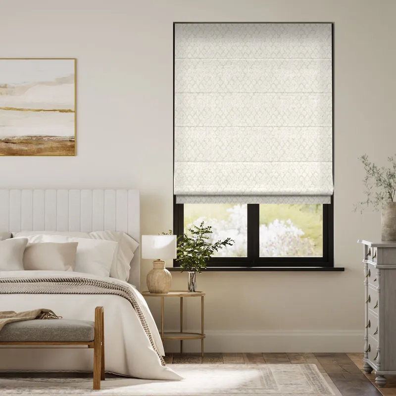 Niko Antique Pearl Roman Blind