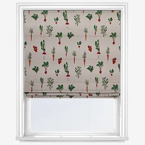 Sophie Allport Garden Vegetables Cream Roman Blind