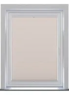 Pleated Beige Stick Fit
