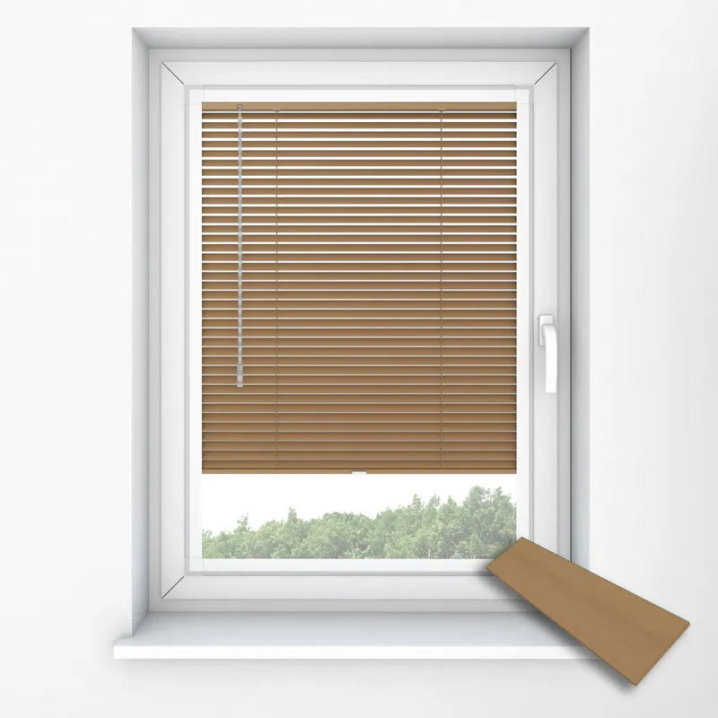 Honey Perfect Fit Wooden Blinds