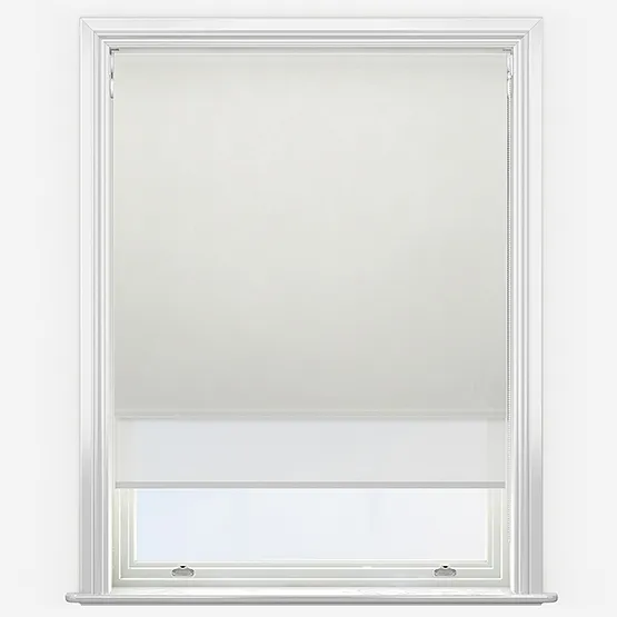 Double Roller Metz White & White Double Roller Blind