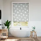 Splash Blackout Paper Doves Silver Roller Blind