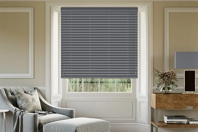 Morgan Dark Grey - Wooden Blind