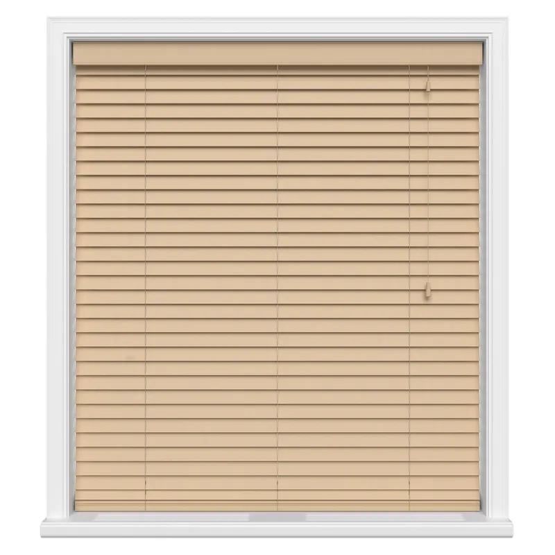 American Oak Real Wood Motorised Uk - Wooden Blinds