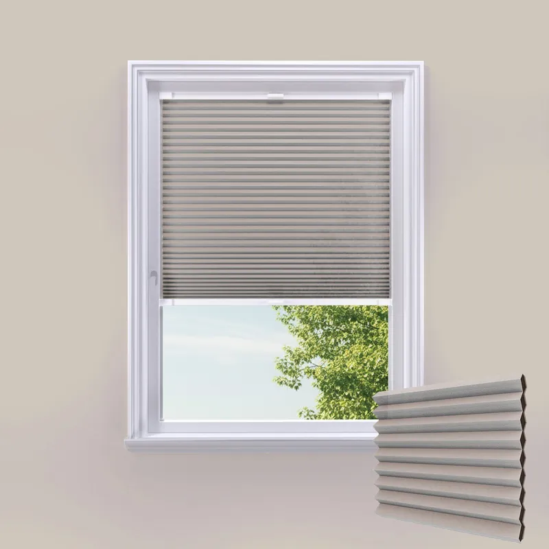 Cosishade Taupe Stick On Cellular Blinds