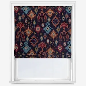 Peru Indigo Roman Blind