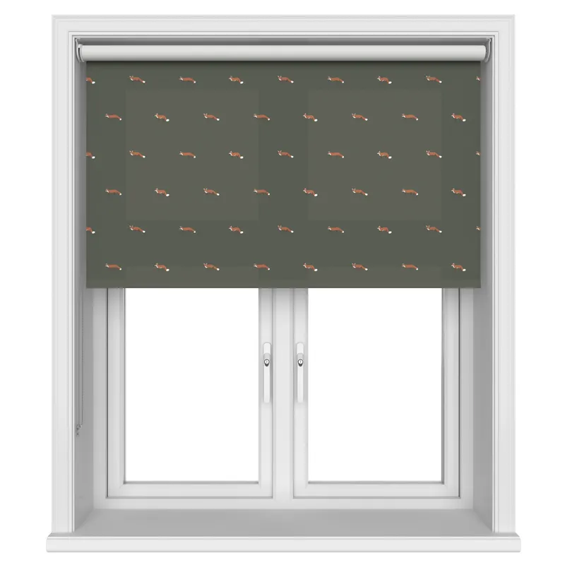Sophie Allport Foxes Forest Green Blinds Uk