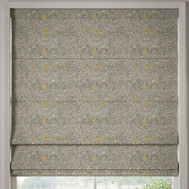 William Morris Larkspur Made To Measure Roman Blind Flint