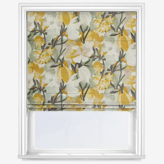Edinburgh Weavers Lucy Gold Roman Blind