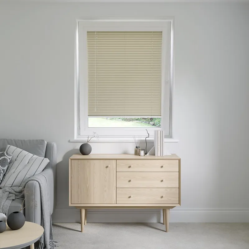 Perfect Fit Beige Biscotti Venetian Blinds 25mm