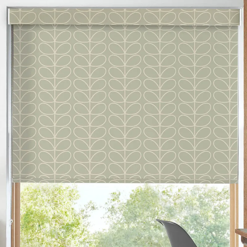 Orla Kiely Linear Stem Translucent Made To Measure Roller Blind Pebble