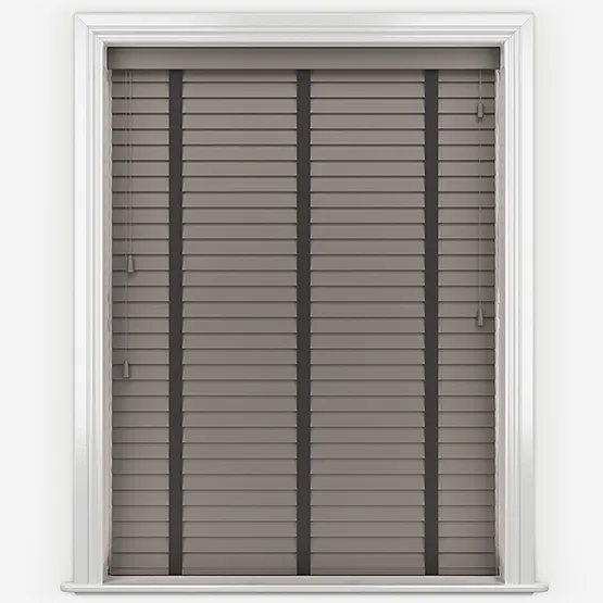 Prime Timberlux Bamboo Haze With Mystery Tapes Wooden Venetian Blinds