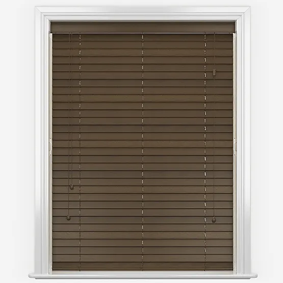 Lusso Burnished Oak Wooden Venetian Blind