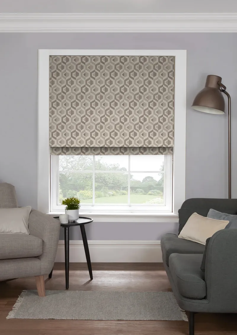 Eb Santorini Grey Roman Blind