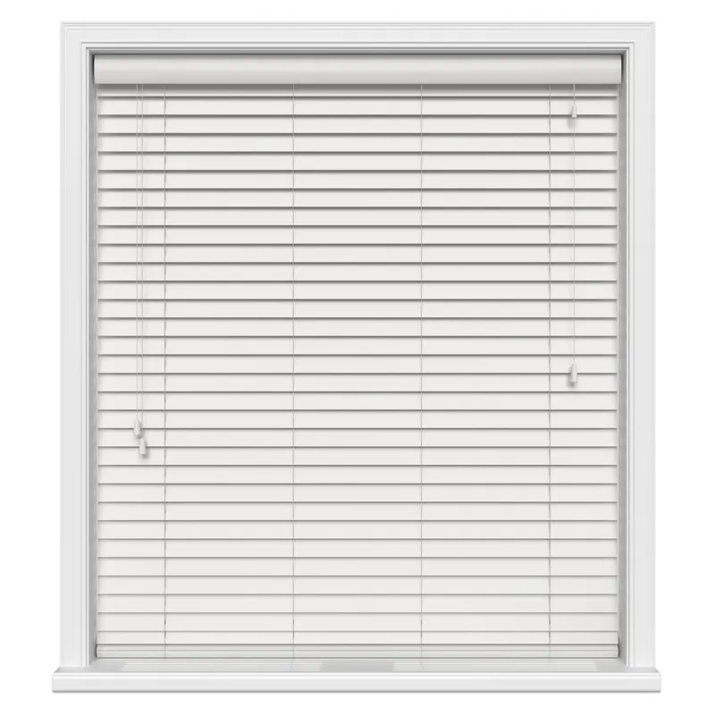 Gloss Aura White Eco-wood Blinds Uk