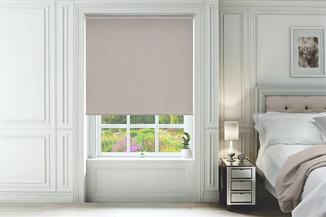 Canvas Beige - Textured Blackout Roller Blind