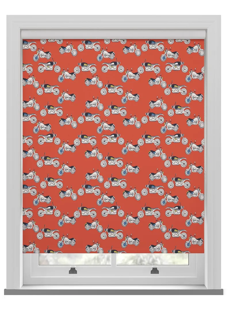 Cath Kidston Kids Motorbikes Red Roller Blind