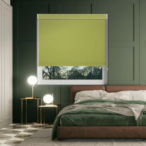 Bedtime Vine Green Pelmet Roller Blind