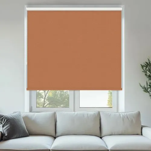 Vibe Blackout Terracotta Roller Blinds - Shop Now