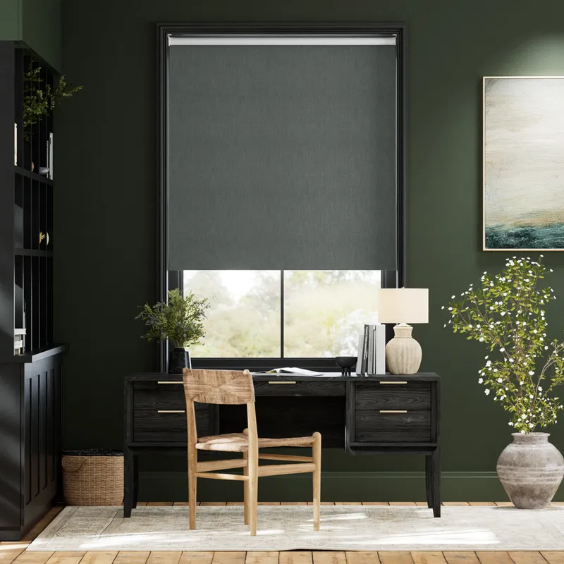Moda Blackout Slate Roller Blind