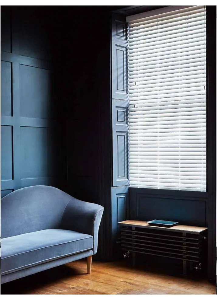 Clean White Faux Wood Venetian Blind