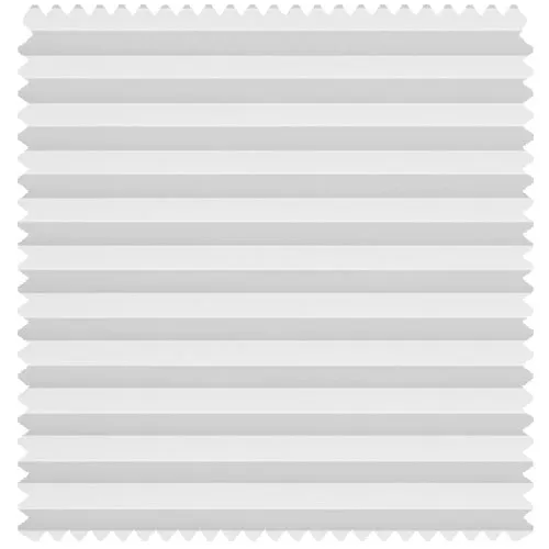 Scandi White Linen Freehanging Pleated Blinds