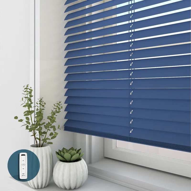 0056 Oxford Blue Electric Venetian Blinds