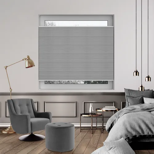 Tensioned Vexia Blackout Vintage Grey Honeycomb Pleated Blind