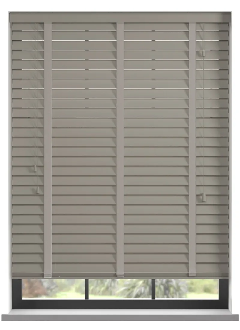 Premium Haze Taped Bamboo Blind