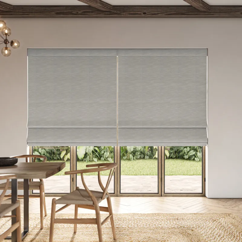 Ante Decor Concordia No Joins Blackout Made To Measure Roman Blind Mist