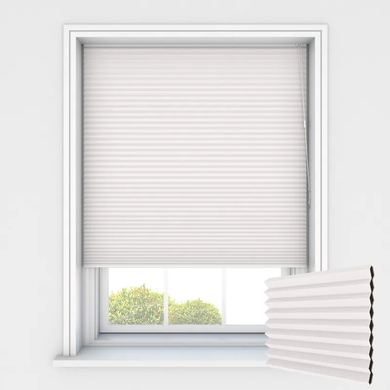 Luna Cloud Thermal Blackout Honeycomb Blinds