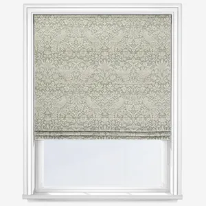 William Morris At Home Strawberry Thief Woven Sage Roman Blind