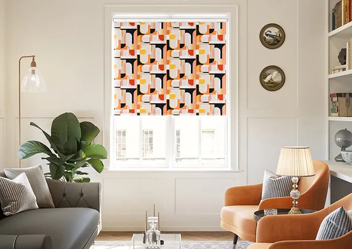 Archways Orange - Roller Blind