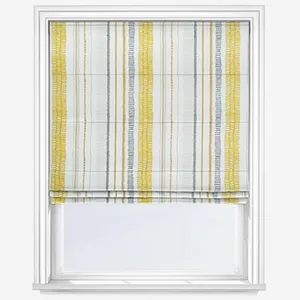 Scion Noki Ochre And Hemp Charcoal Roman Blind