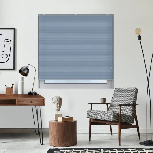 Free Hanging Dovestone Sky Honeycomb Pleated Blind